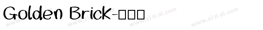 Golden Brick字体转换